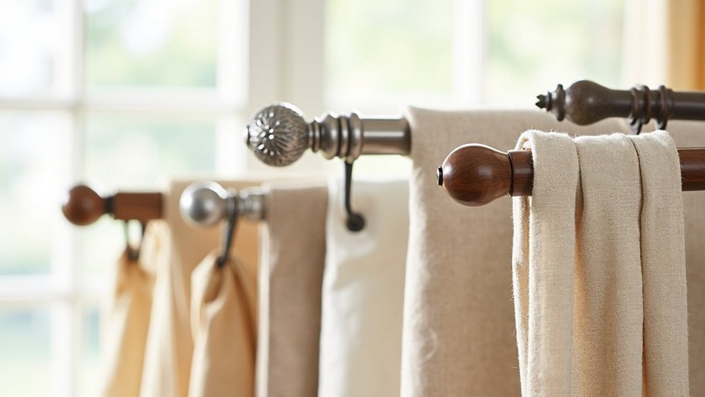 adjustable curtain rods selection