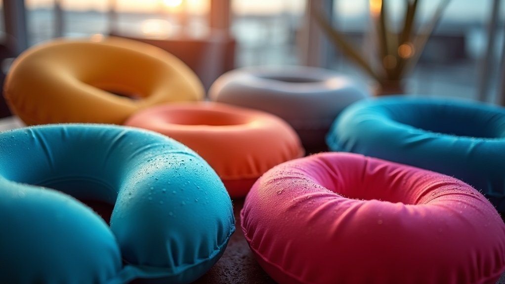 comfortable inflatable travel pillows
