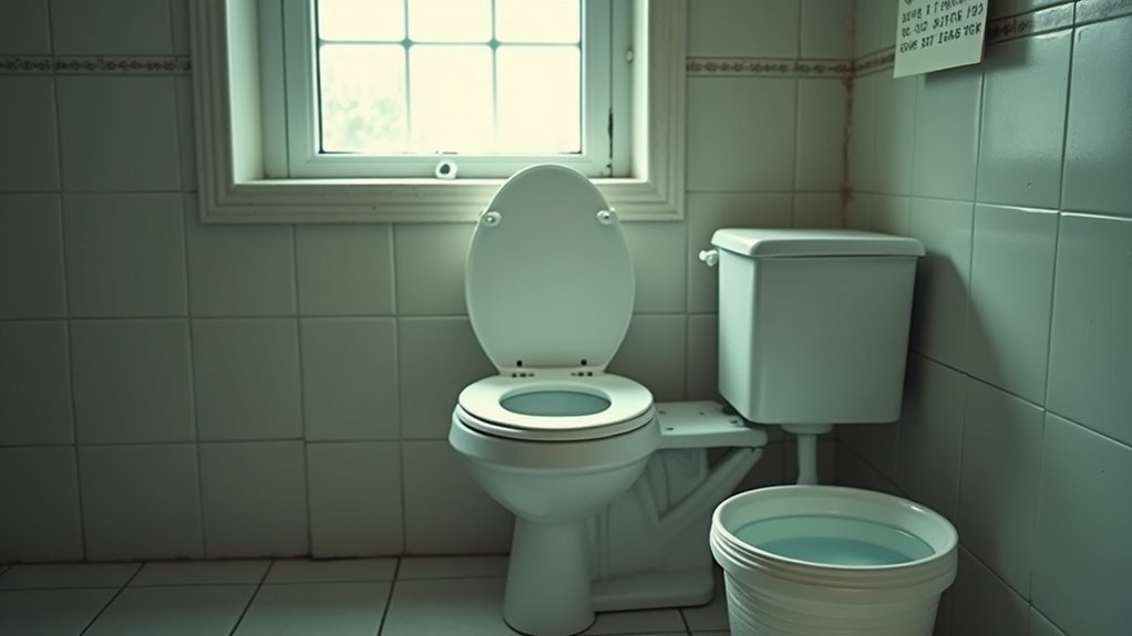 flushing toilets during outages