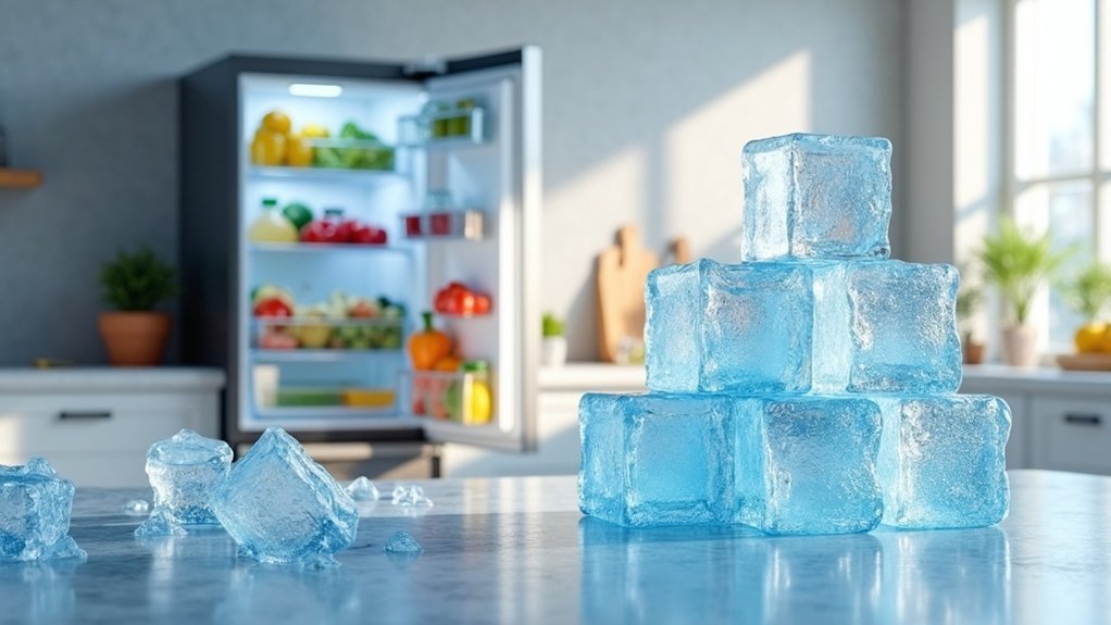 ice blocks maintain temperature