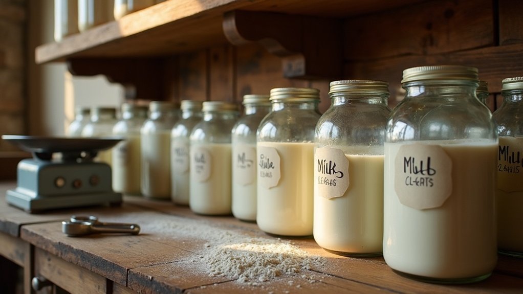 long term powdered milk storage