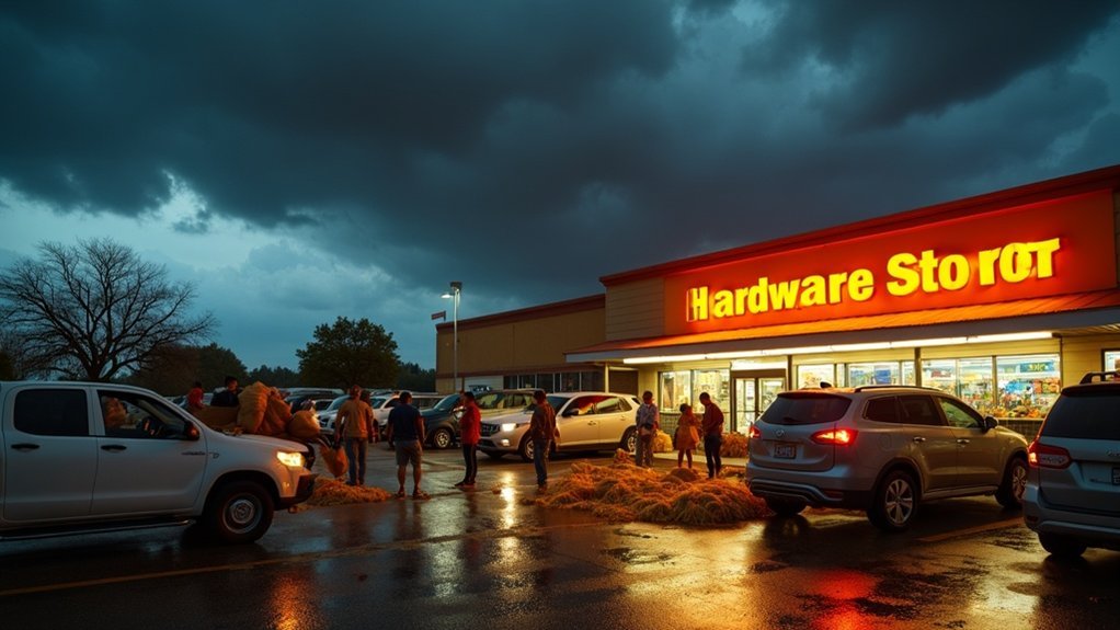 obtain sandbags for storms