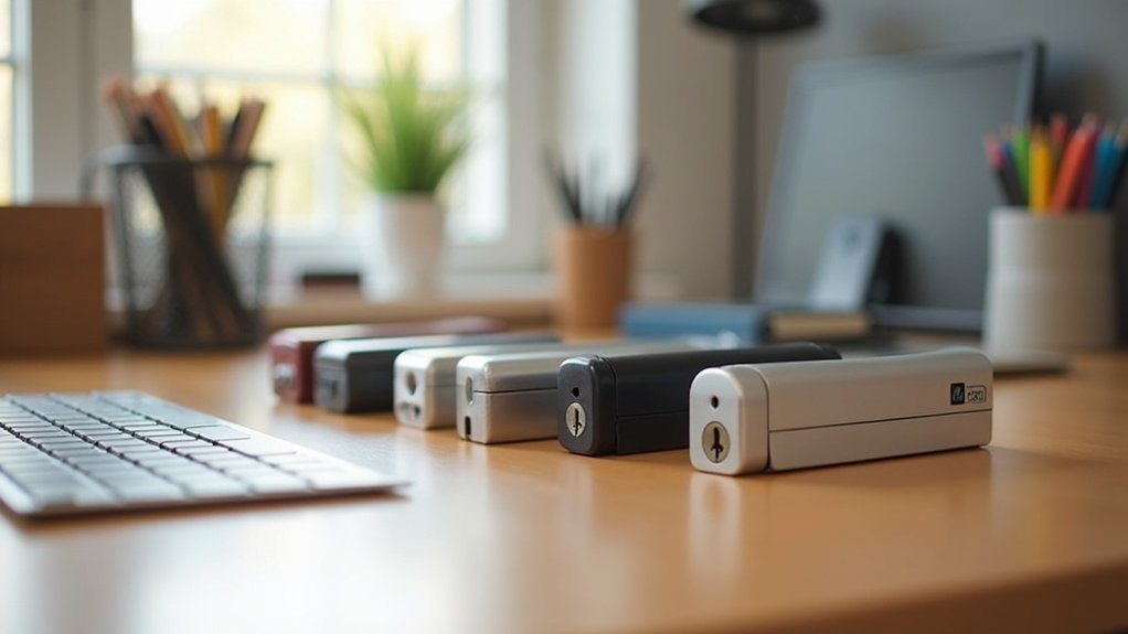 secure and organized workspace