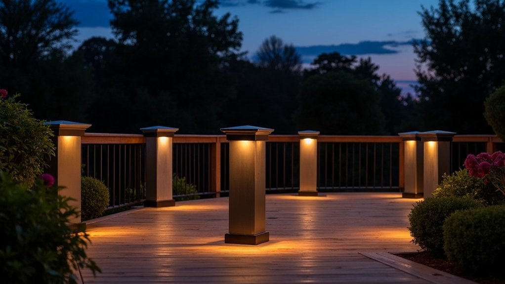 stylish outdoor deck illumination