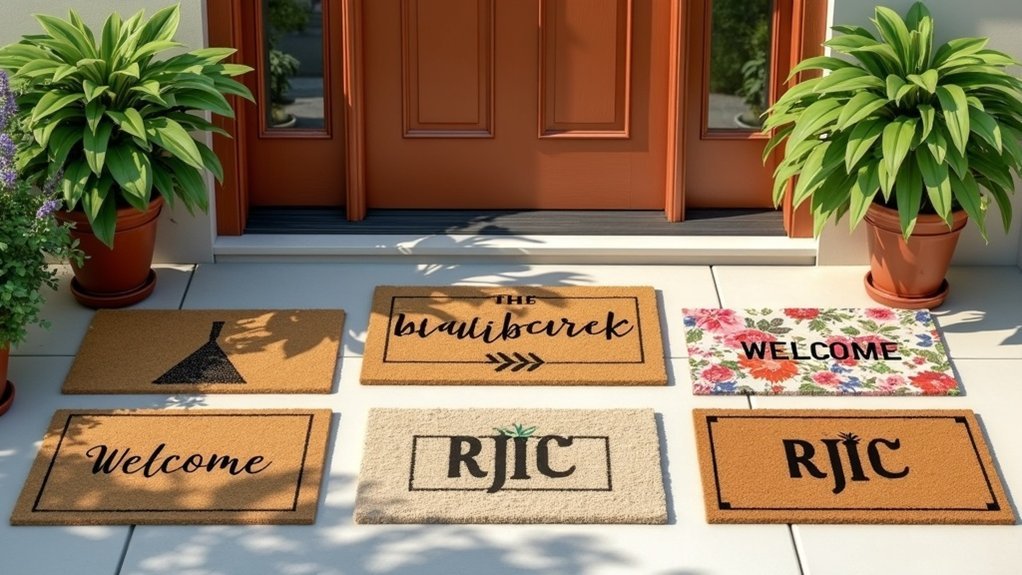 stylish welcome mats selection