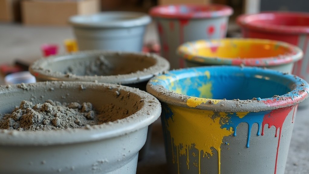 top concrete mixing tubs